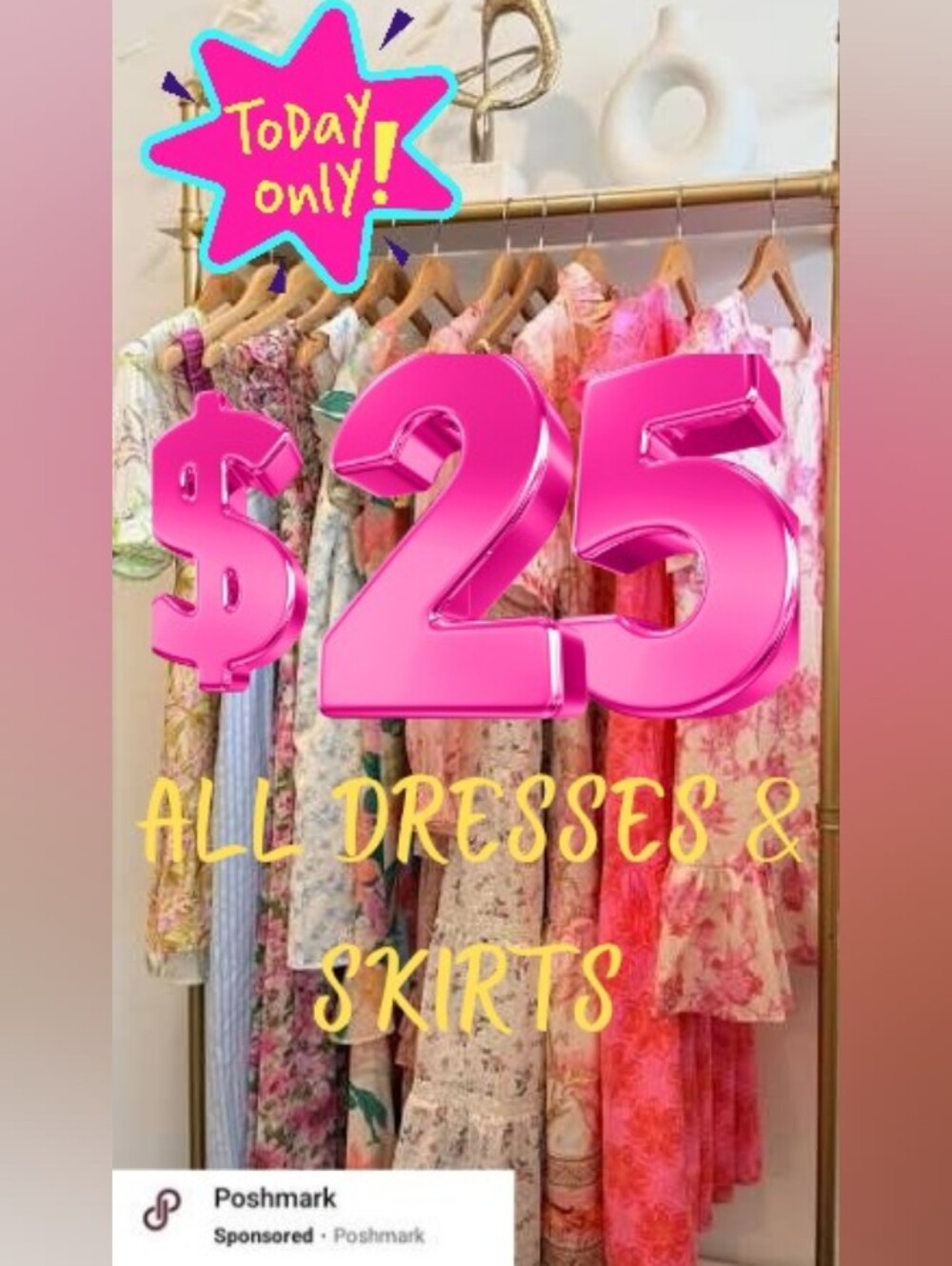 ✨ 1 Day SALE✨ ALL Dresses & Skirts $25 🛑 TODAY ONLY 🛑 LIMITED STOCK